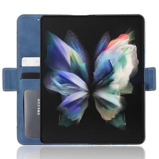 Cover-Discount  Galaxy Z Fold4 5G- Custodia con slot per carte di credito blu 