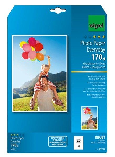 Sigel SIGEL InkJet Photo Paper Everyday A4 IP713 170g glossy 20 Blatt  