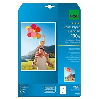 Sigel SIGEL InkJet Photo Paper Everyday A4 IP713 170g glossy 20 Blatt  