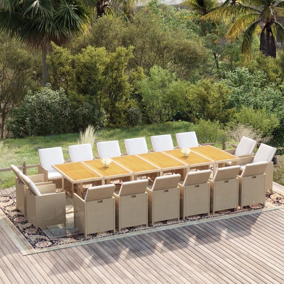 VidaXL set da pranzo da giardino  