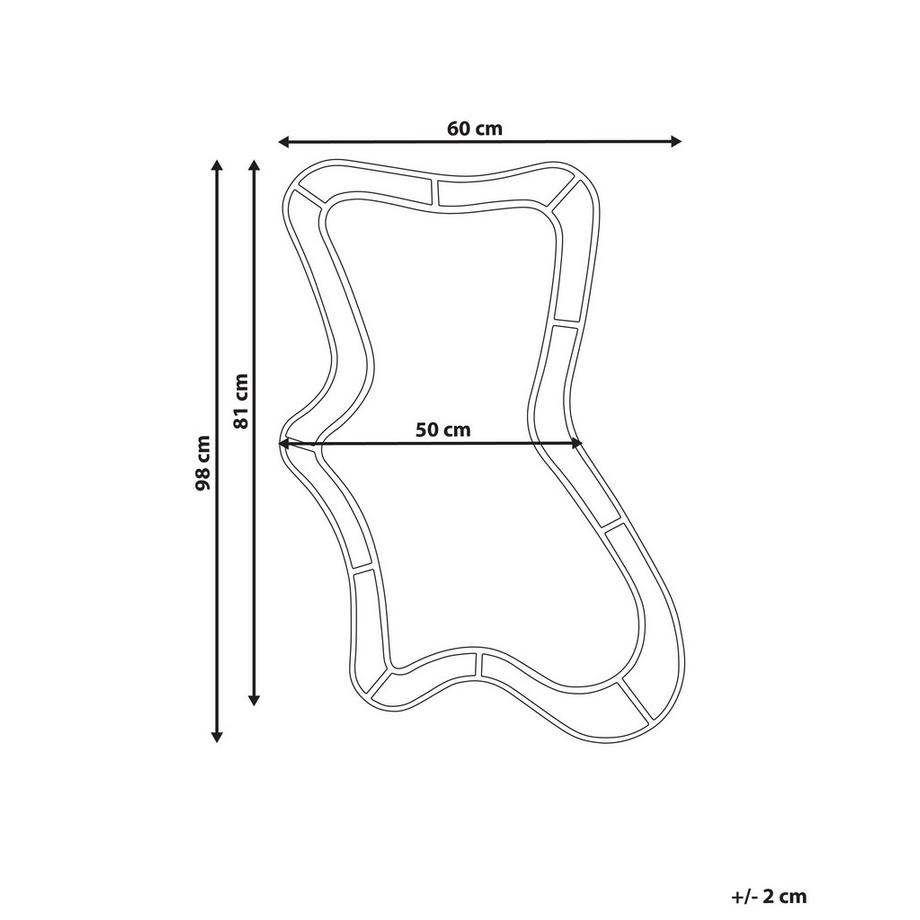Beliani Wandspiegel aus Glas Modern CERVILLE  