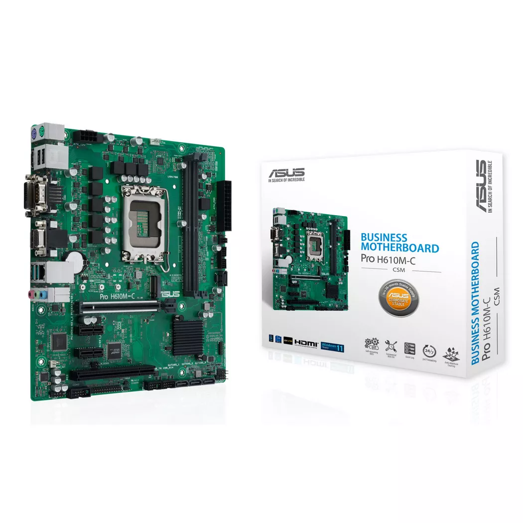 ASUS Pro H610M-C-CSM Intel H610 LGA 1700 micro ATX