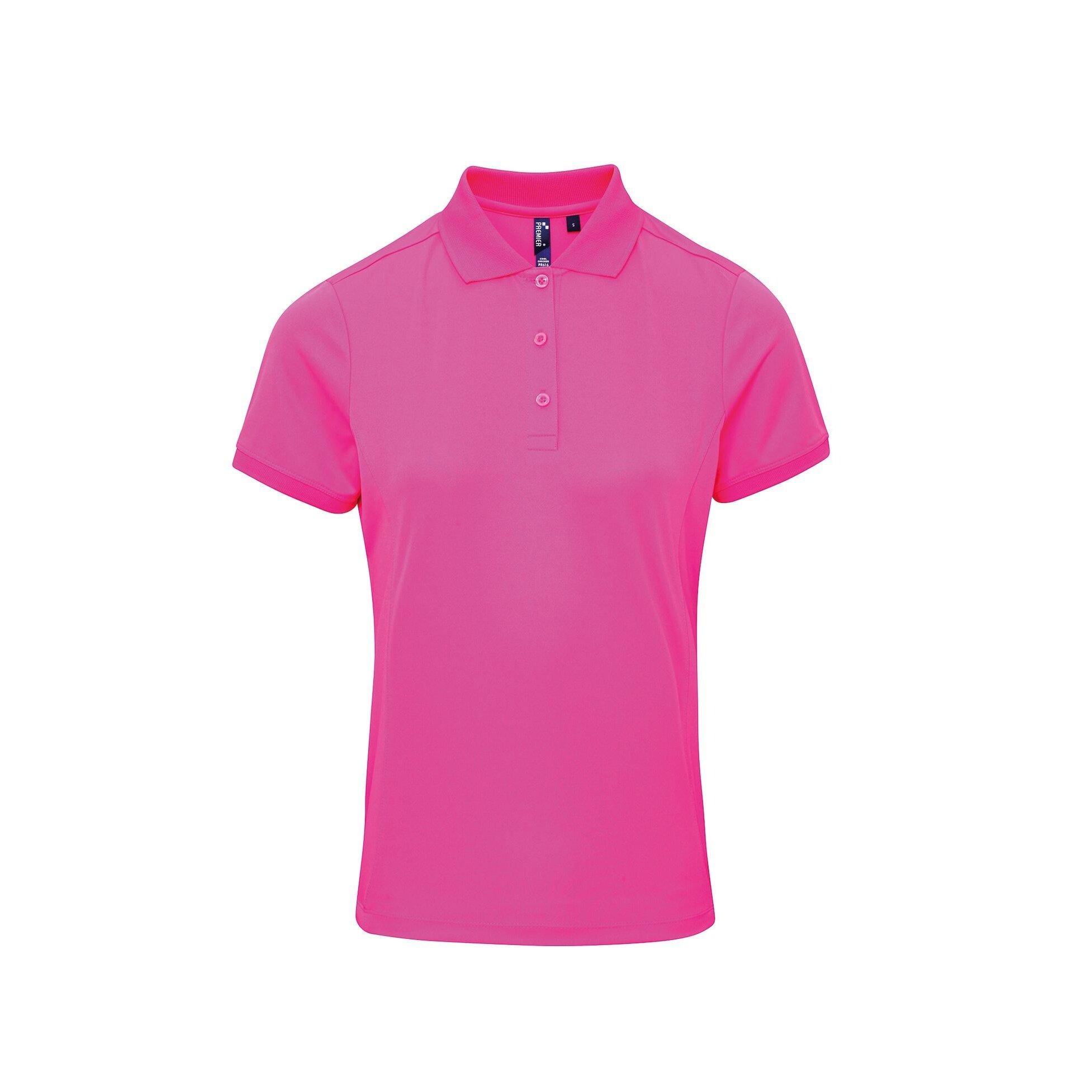 Image of Coolchecker Piqué Poloshirt Polohemd, Kurzarm Damen Pink S