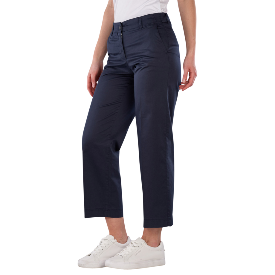 BRAX Maine S 5-Pocket Wide Leg Cropped Stretch Cotton Hose  