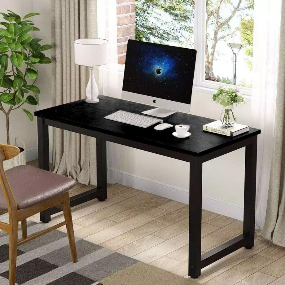 Northix Bureau d'ordinateur, table, table de jeu, école, noir  