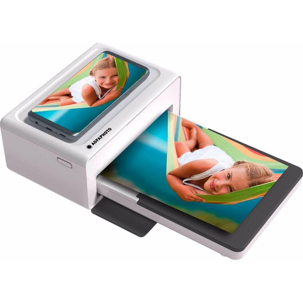 AGFA  Fotodrucker AMO46, weiss, 4 Zollx6 Zoll, Bluetooth, 4-Pass Technologie 