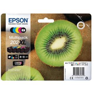 EPSON  Kiwi Multipack 5-colours 202XL Claria Premium Ink 