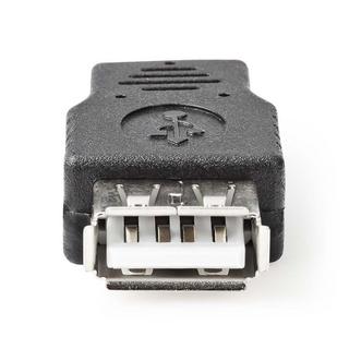 Nedis  Adattatore USB Micro-B | USB 2.0 | USB Micro-B maschio | USB-A femmina | 480 Mbps | Nichelato | PVC | Nero | Blister 