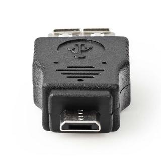 Nedis  Adattatore USB Micro-B | USB 2.0 | USB Micro-B maschio | USB-A femmina | 480 Mbps | Nichelato | PVC | Nero | Blister 