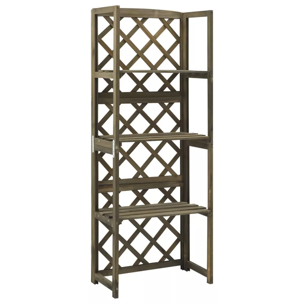VidaXL - Treillis bois, One Size, Gris