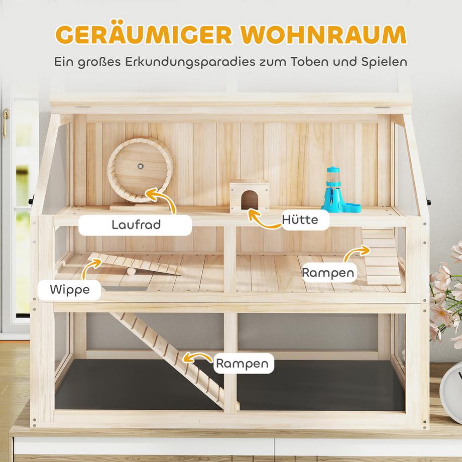 PawHut  Hamsterkäfig 