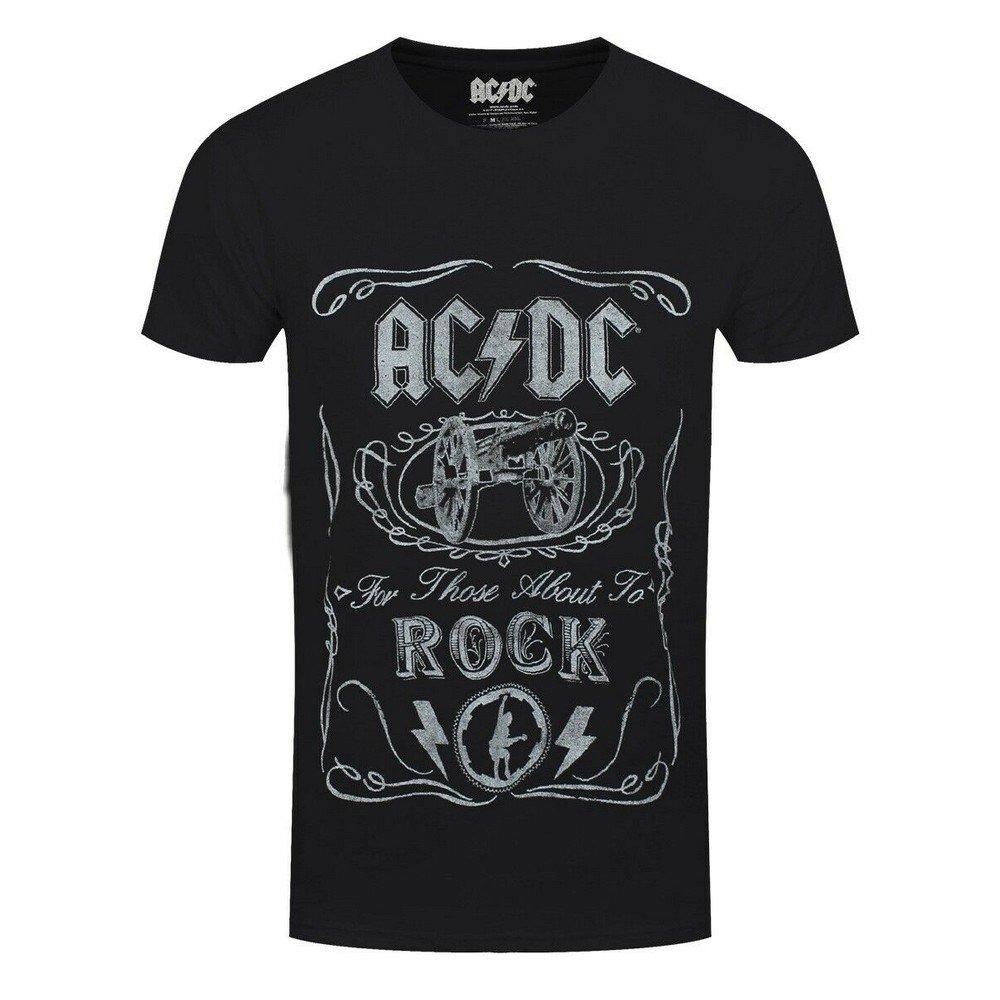 Image of Acdc Cannon Swig Tshirt Damen Schwarz S