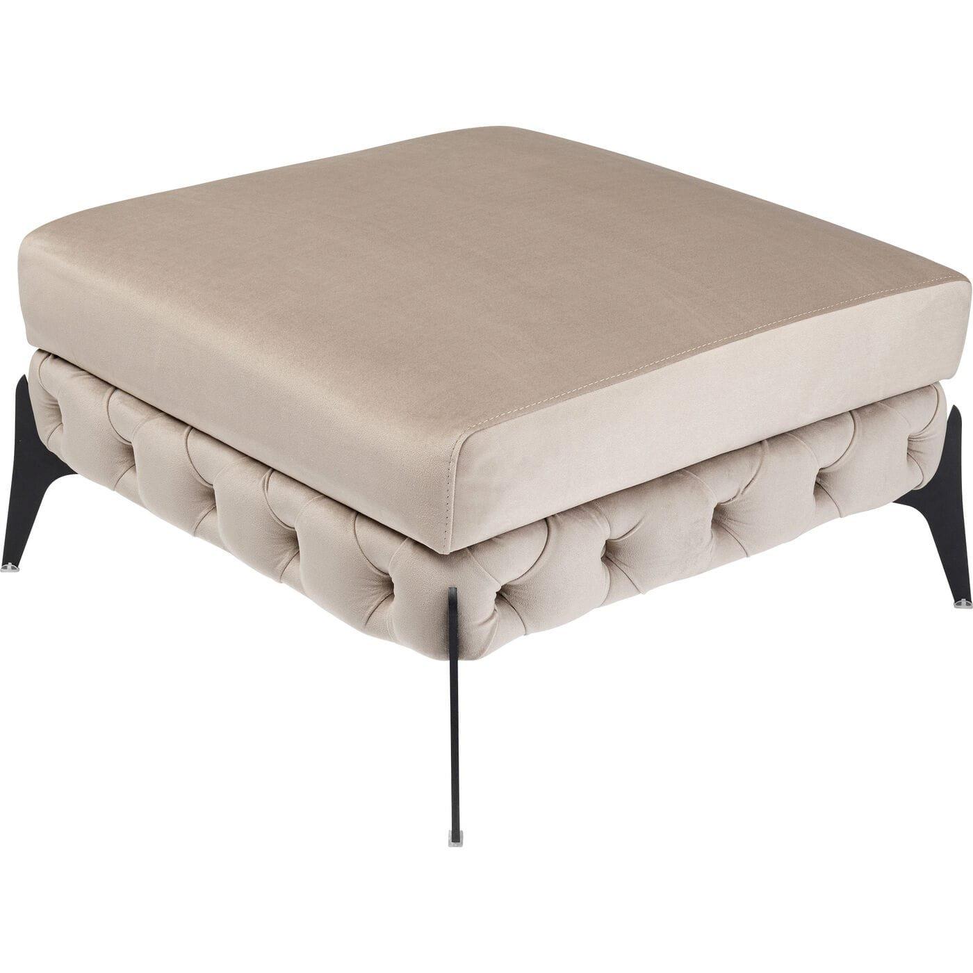 KARE Design Tabouret Bellissima Velours beige  