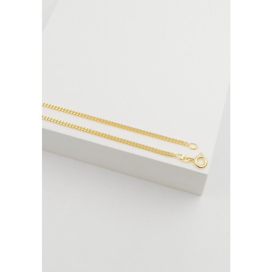 MUAU Schmuck  Collier panzer or jaune 585, 2.1mm, 42cm 