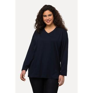 Ulla Popken  Maglia dalle linee morbide con scollo a V e maniche lunghe 