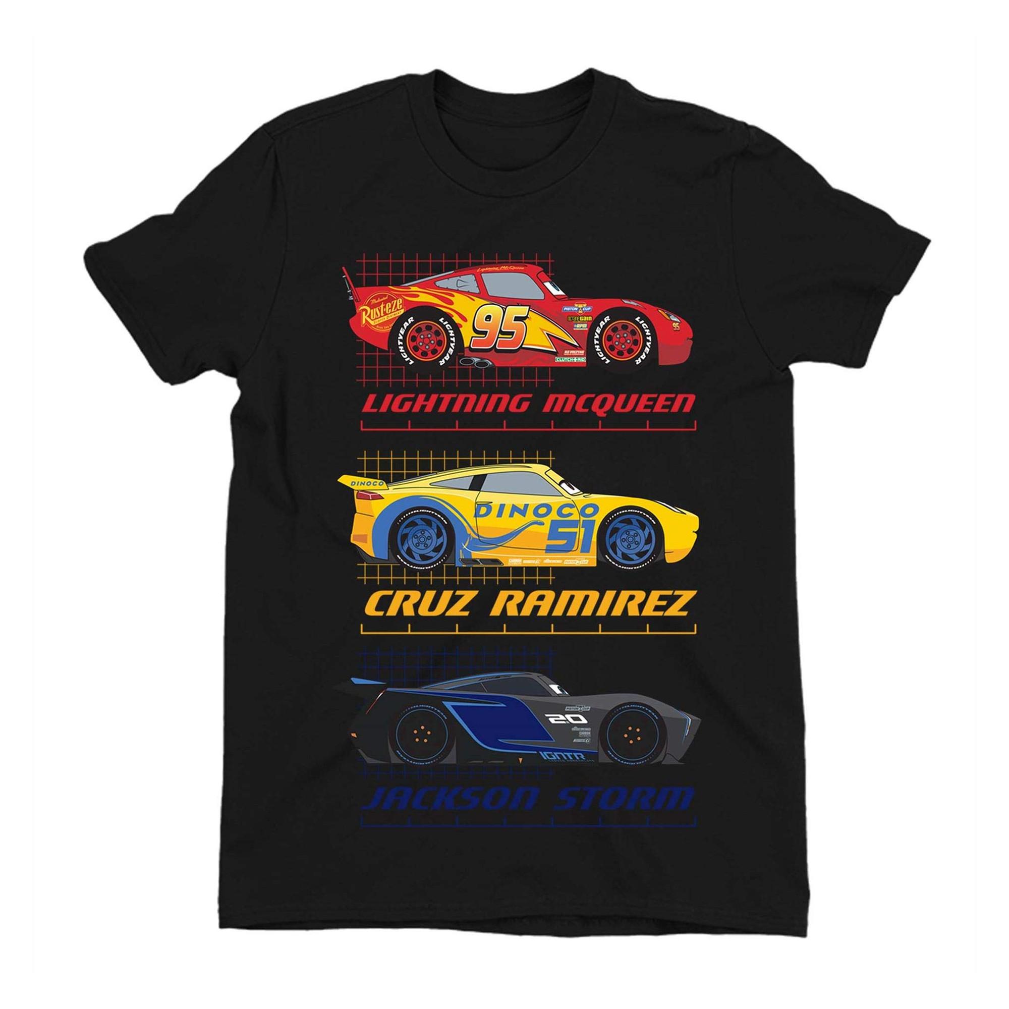 Image of Cars Racer Profile Tshirt Damen Schwarz XL