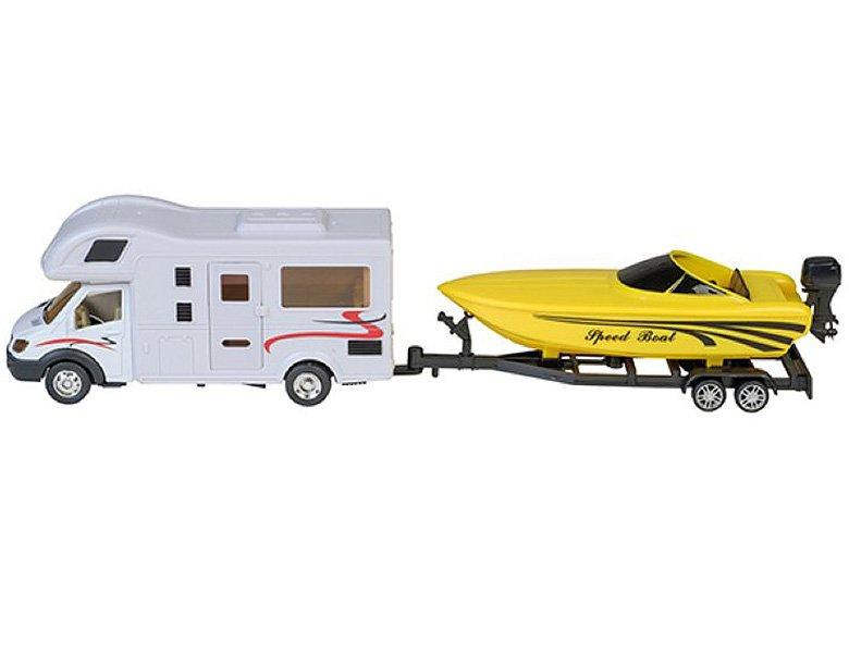 Image of Wohnmobil mit Rückzug & Boot