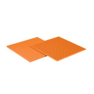 Q-BRICKS  Bauplatte Noppen Hellorange 