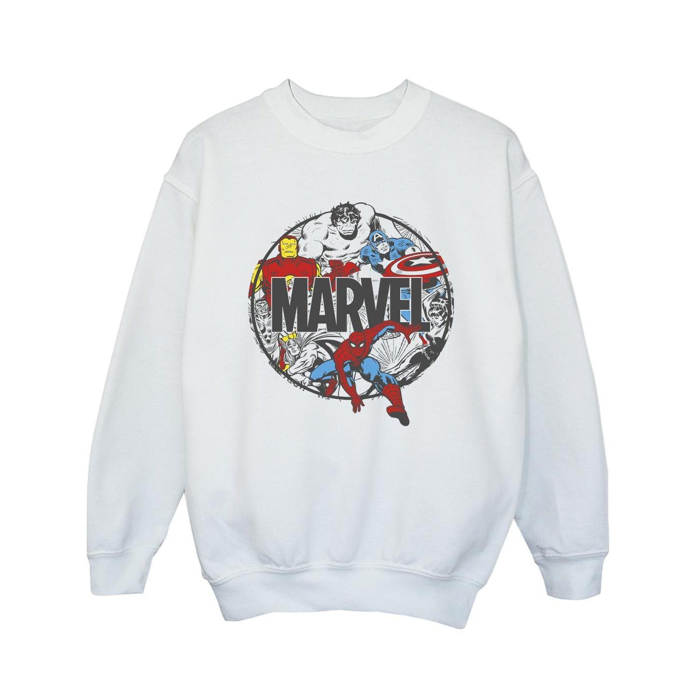Image of Character Circle Sweatshirt Mädchen Weiss 152-158