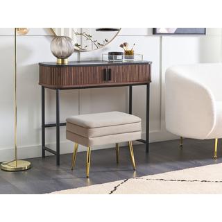 Beliani Banc de rangement en Velours Moderne ODESSA  