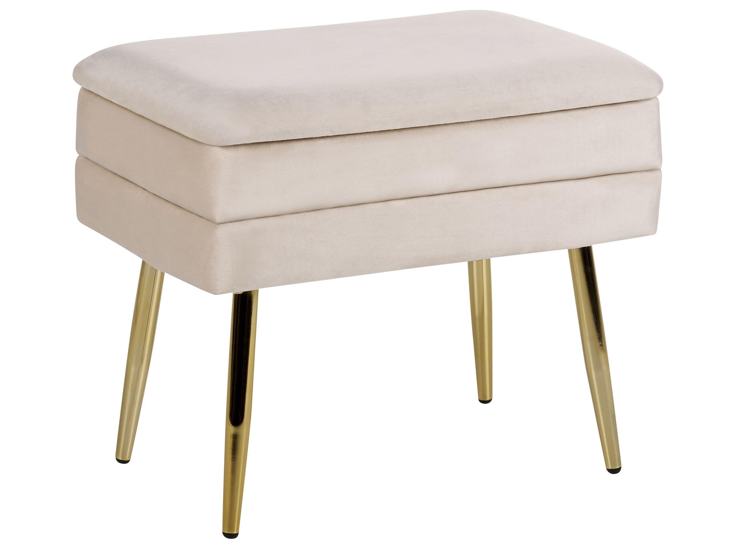 Beliani Banc de rangement en Velours Moderne ODESSA  