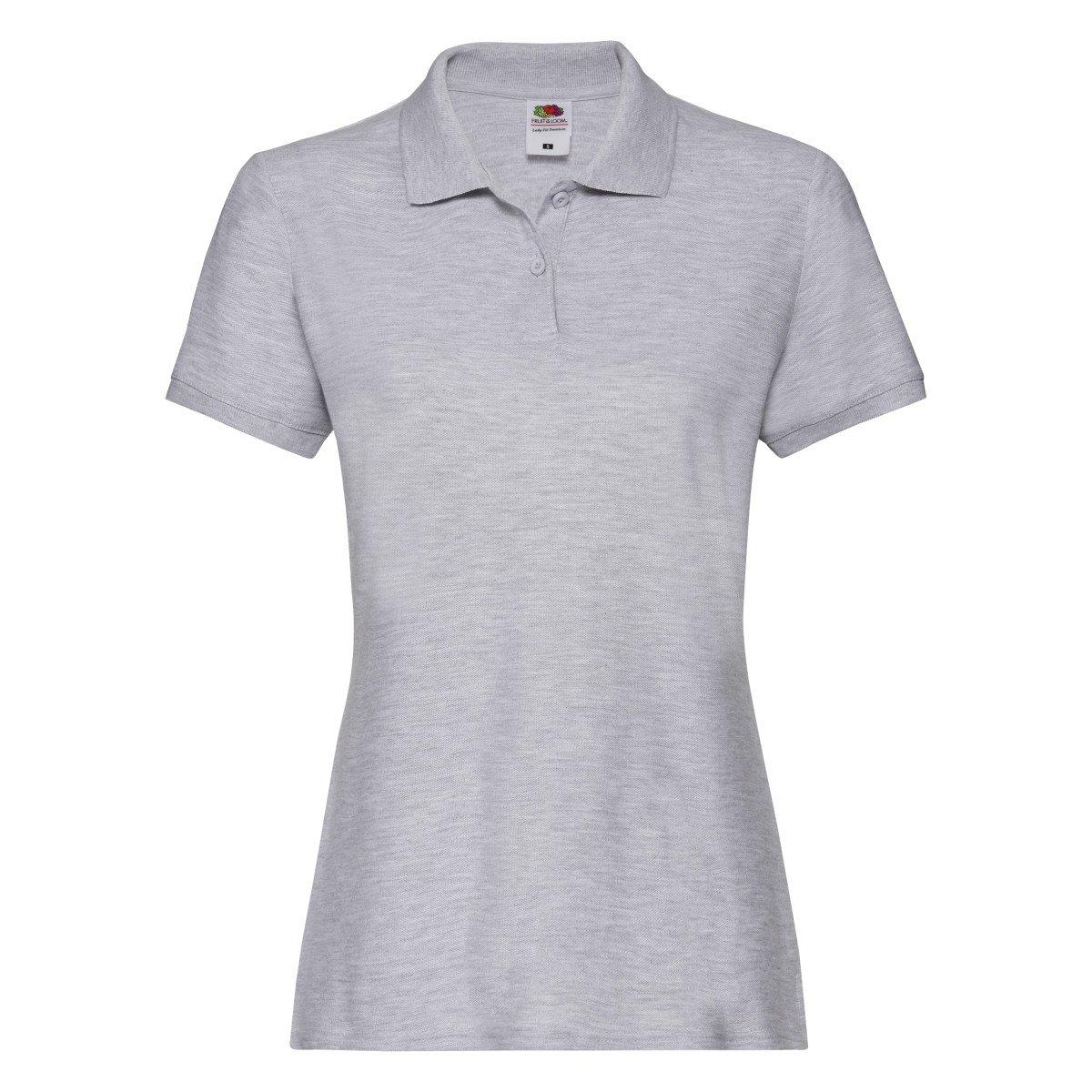 Image of Ladyfit Premium Poloshirt Damen Grau XS