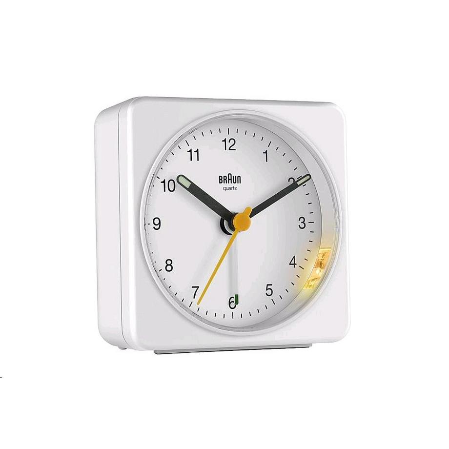 BRAUN  BC03W weiss - Analog-Quarzwecker 