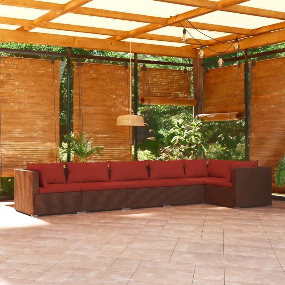 VidaXL Salon de jardin rotin synthétique  