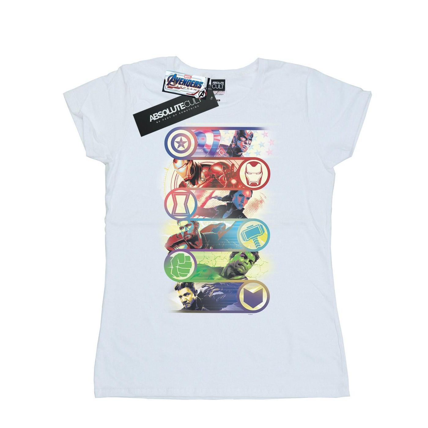 Image of Avengers Endgame Original Heroes Tshirt Damen Weiss XXL