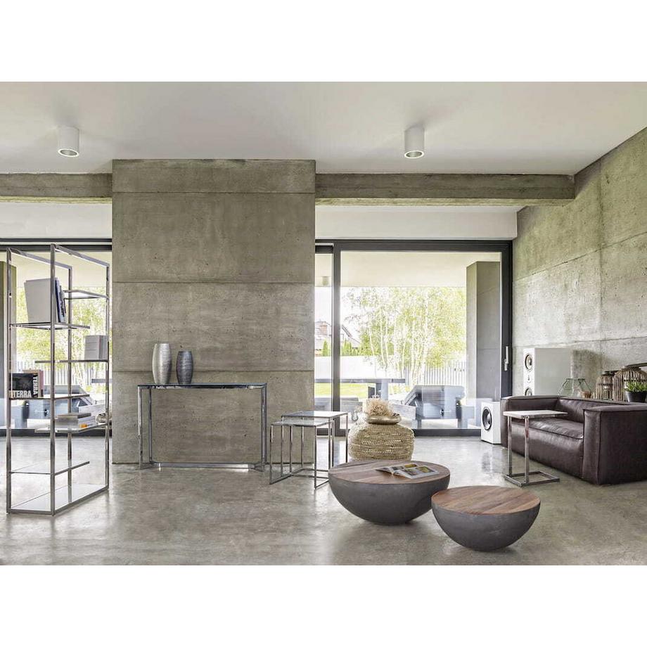 mutoni Table basse Lancaster 90x90 gris  