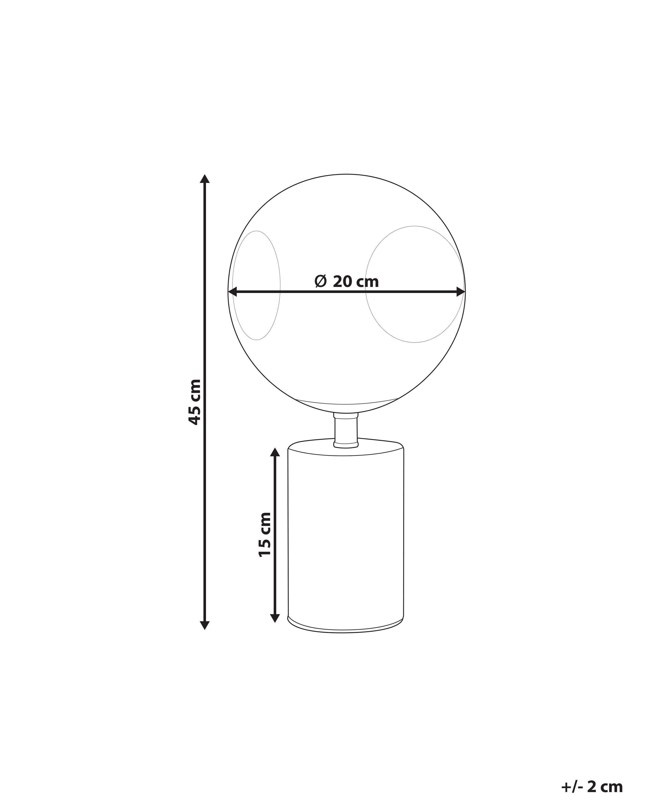 Beliani Lampada da tavolo en Ferro Moderno BOYD  