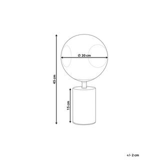 Beliani Lampe à poser en Métal Moderne BOYD  