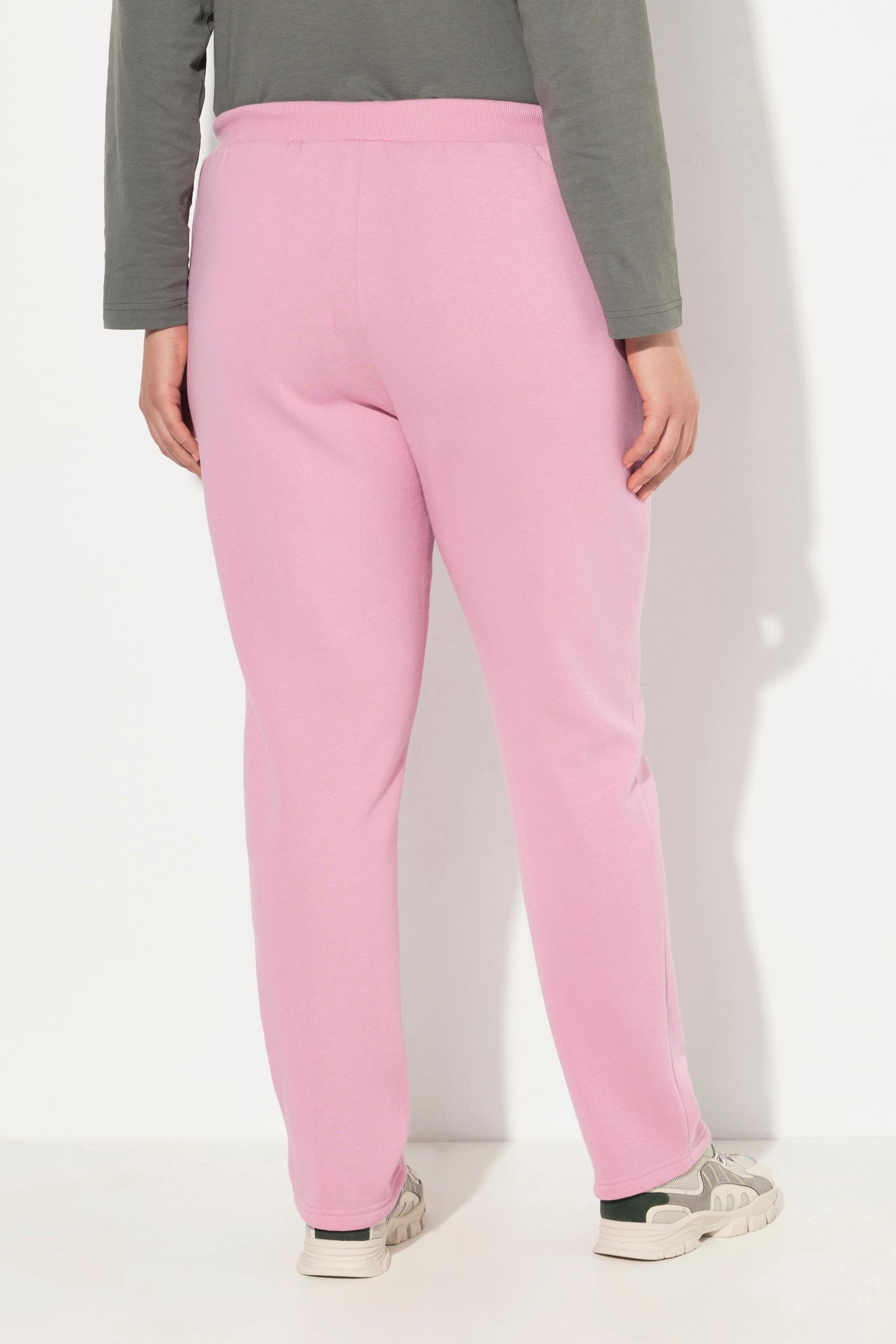 Ulla Popken  Pantalon en molleton. Intérieur doux et confortable. Taille élastique 