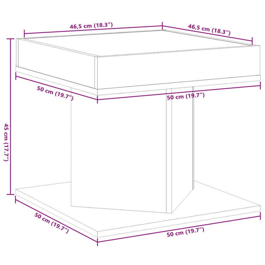 VidaXL Couchtisch holzwerkstoff  