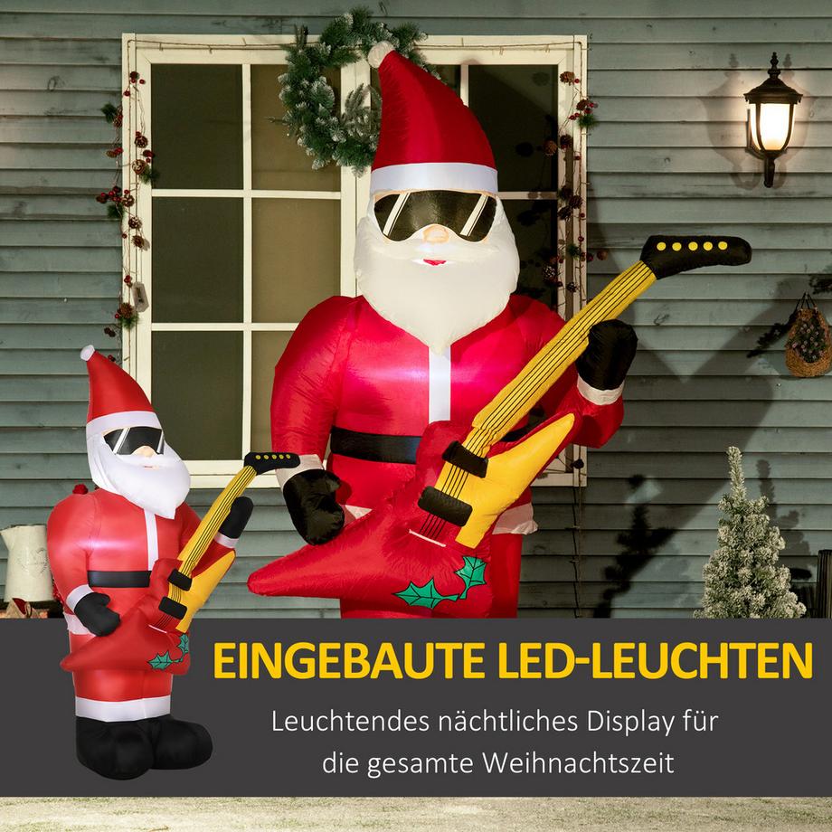 Outsunny Père Noël gonflable  