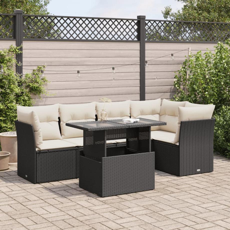 VidaXL Ensemble de canapés de jardin rotin synthétique  