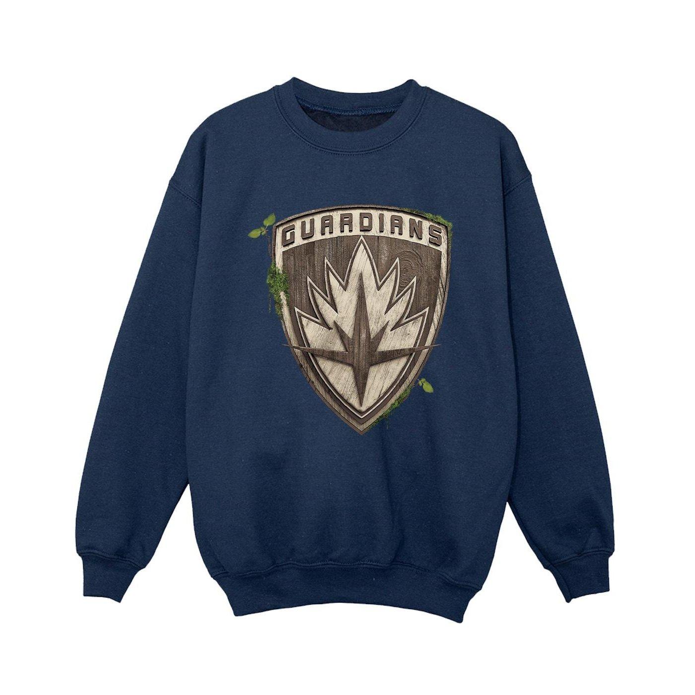 Image of I Am Groot Guardian Emblem Sweatshirt Unisex Marine 116
