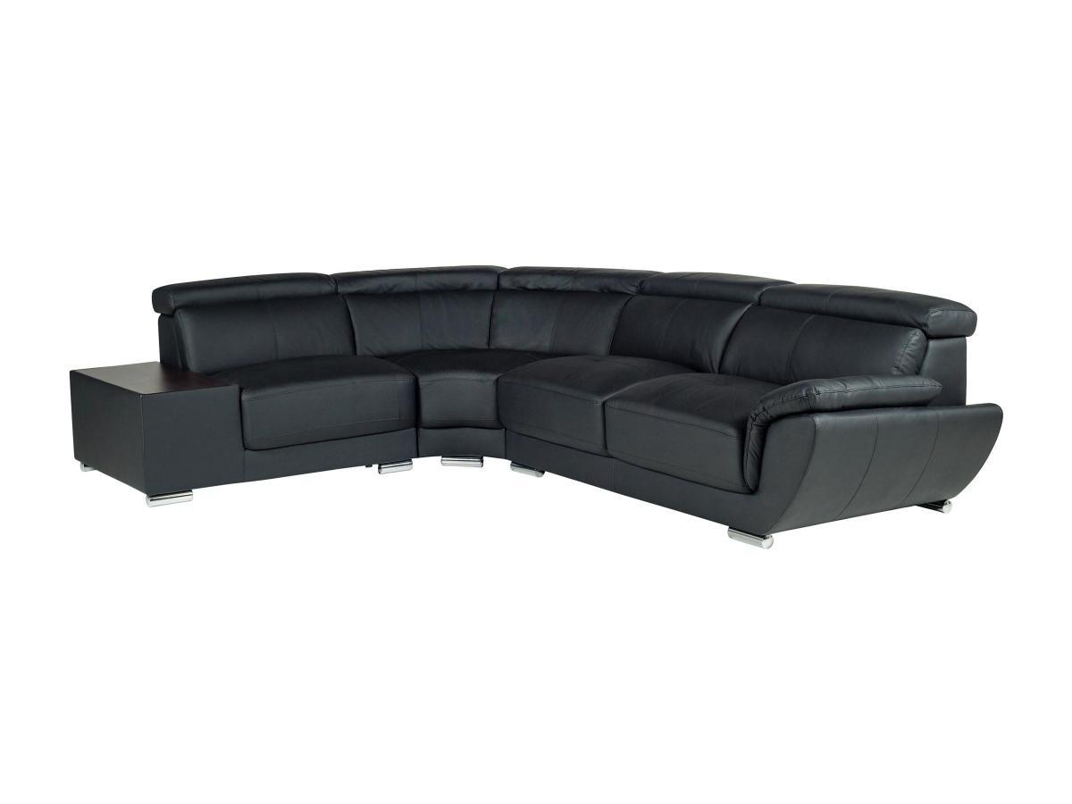 Vente-unique Ecksofa Leder NAHIA Ecke Links  