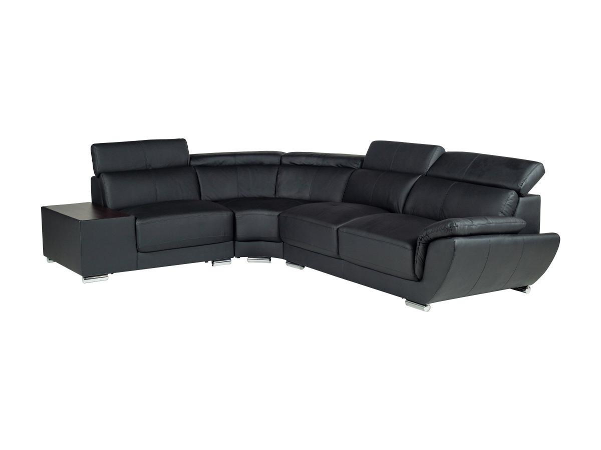 Vente-unique Ecksofa Leder NAHIA Ecke Links  