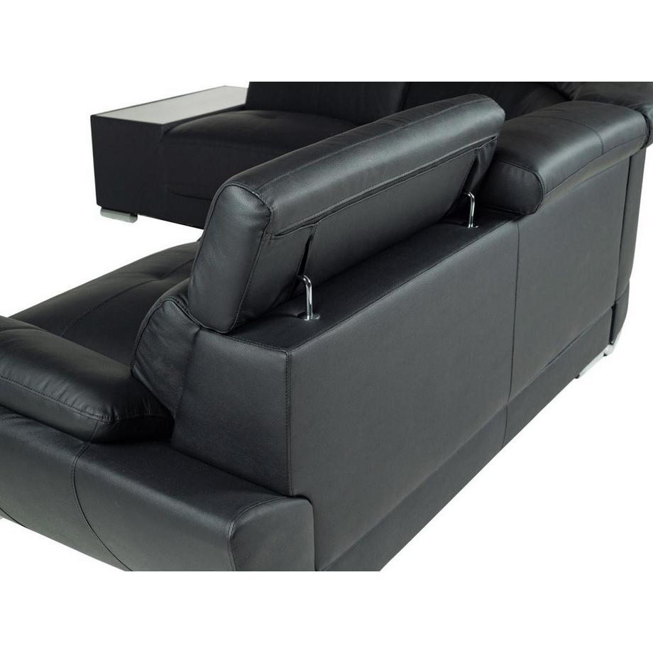 Vente-unique Ecksofa Leder NAHIA Ecke Links  