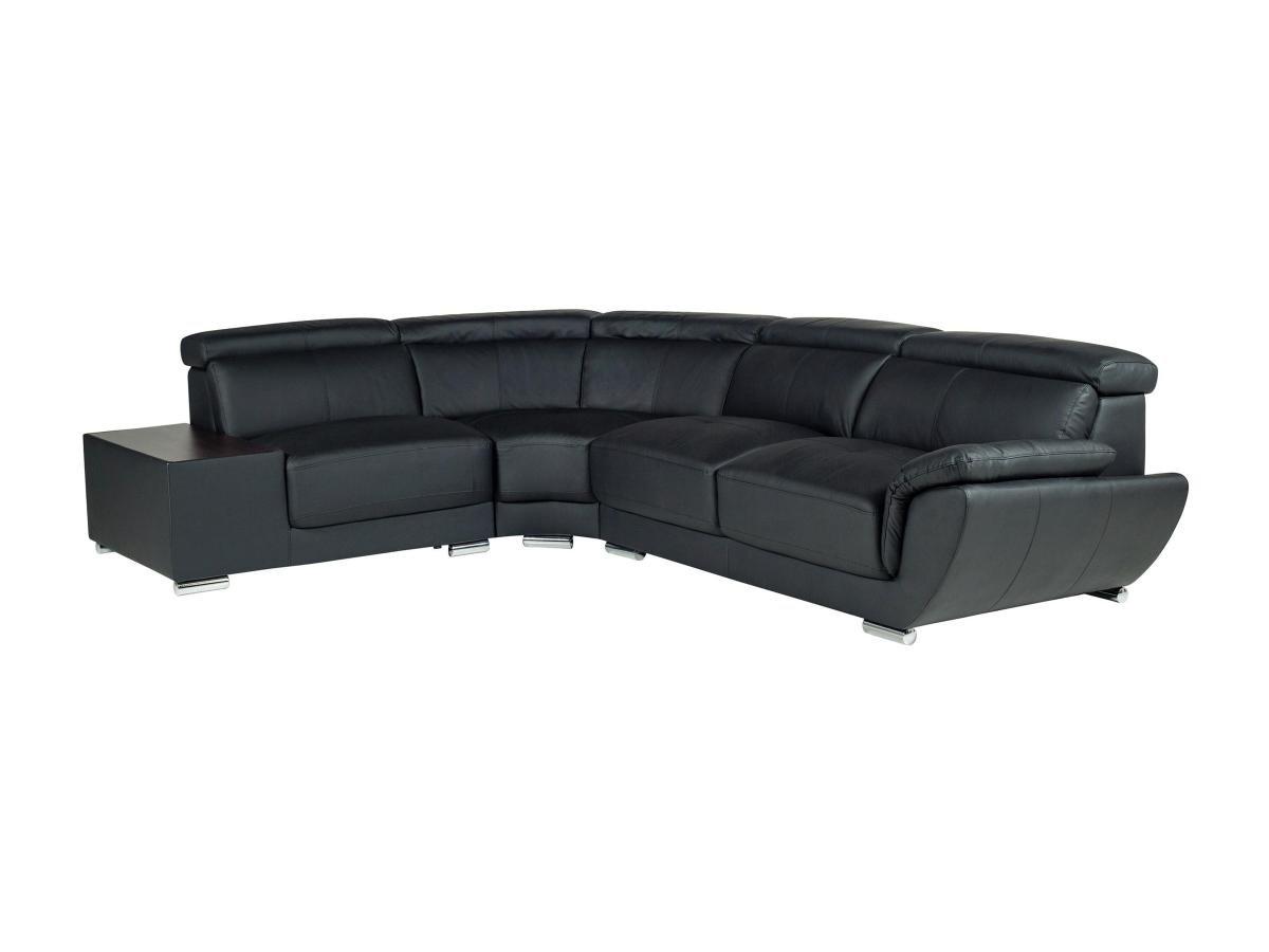 Vente-unique Ecksofa Leder NAHIA Ecke Links  