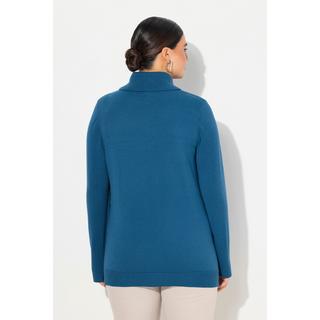 Ulla Popken  Pullover con collo dolcevita, alti orli a costine e maniche lunghe 