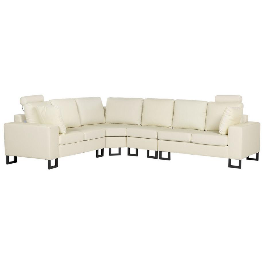 Divano angolare en Pelle Naturale Glamour STOCKHOLM