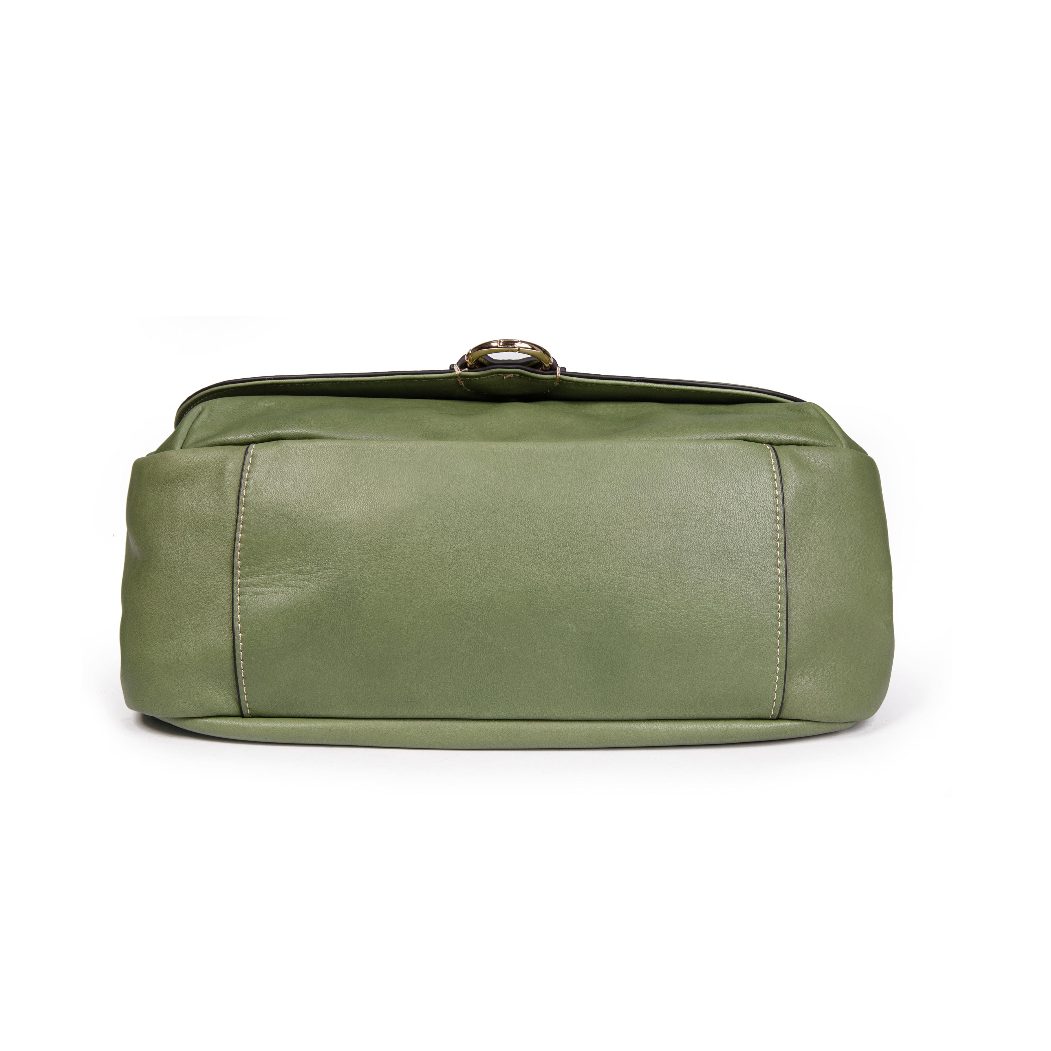 Kate Lee  Kate Lee sac bandoulière en cuir New Zelie vert 