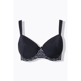 Ulla Popken  Reggiseno con pallini, ferretto, coppe morbide e coppa B-F 