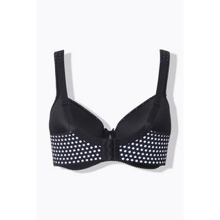 Ulla Popken  Reggiseno con pallini, ferretto, coppe morbide e coppa B-F 