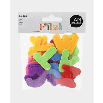 I am Creative Filzi sticker decorativi Feltro Multicolore 52 pz