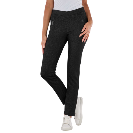 ANGELS Skinny Slim Fit Jump Zip Glemcheck Hose  