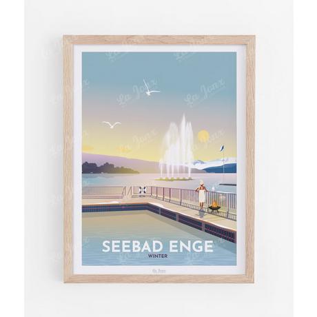 La-Jonx Seebad Enge - Hiver - Poster  