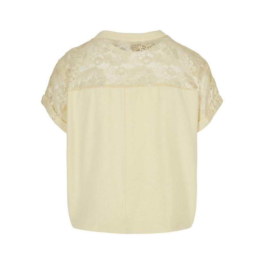 URBAN CLASSICS Kurzes Oversized T-Shirt aus Spitze  